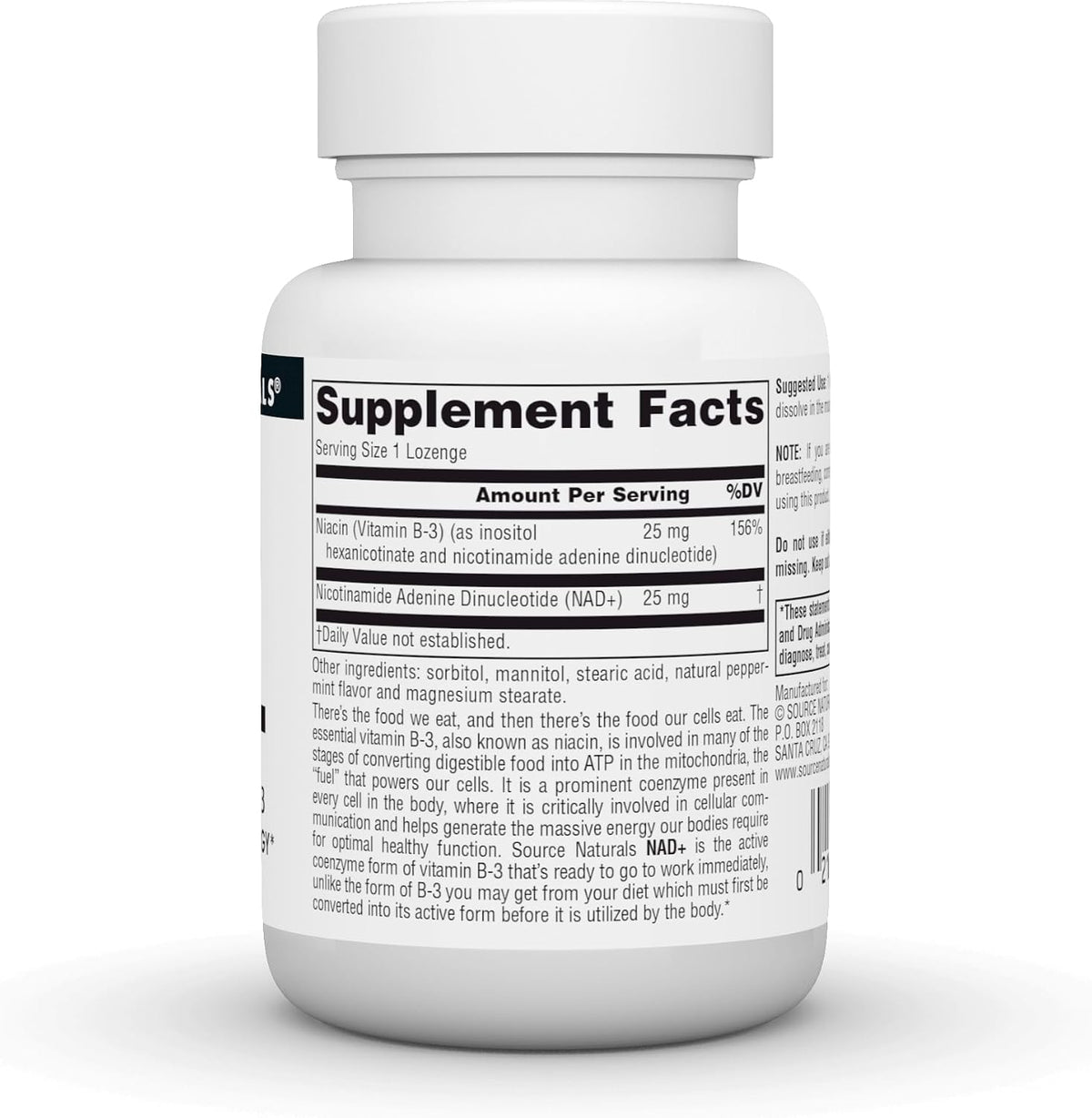 Source Naturals NAD+ Coenzimado B-3 25 mg, – Quienes siguen dietas vegetarianas o veganas, con posibles – Image 2