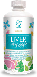 Actif Liver Mega Liquid Support - Suplemento Hepático Completo, 32 oz