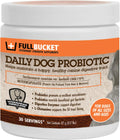 Daily Dog Probiotic 30 Servicios - Apoya la digestión natural, trata y previene la diarrea - Probióticos, prebióticos y enzimas digestivas en polvo sabroso para perros