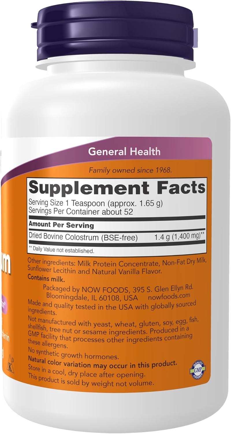 NOW Foods Colostrum Powder, 85 g (3 oz)