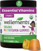 Wellements Gominolas Multivitamínicas Orgánicas para Niños (3+ años) - 60 gominolas