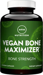 MRM Nutrition Bone Maximizer Vegano - Para Mujeres y Hombres - 30 Servicios | Complejo de Calcio y Minerales con Algas Calcáreas Orgánicas, Vitamina D3, Vitaminas K1 y K2, Magnesio y Zinc para Huesos Saludables