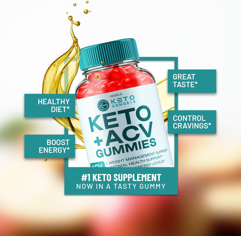 Keto Genesis ACV Gummies 1000mg – 120 Gominolas (2 Envases)