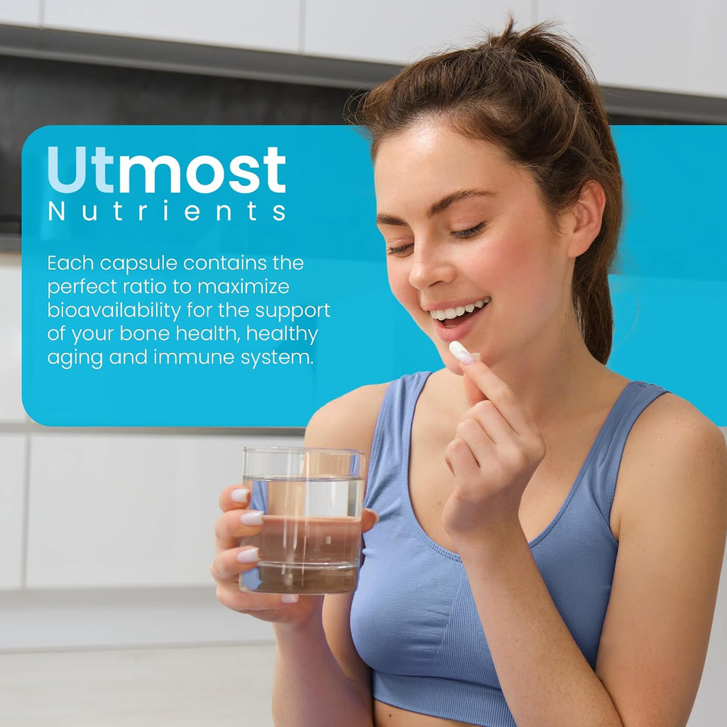 Vitamina D3 5000 UI con K2 100 mcg – Utmost Nutrients
