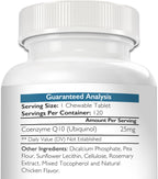 Nutrition Strength Coenzima Q10 para Perros - Ubiquinol, 120 Comprimidos Masticables