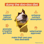 Happy Paws No Poo Chews para Perros - Coprofagia y Salud Digestiva con Calabaza, Probióticos y Enzimas - 100 uds