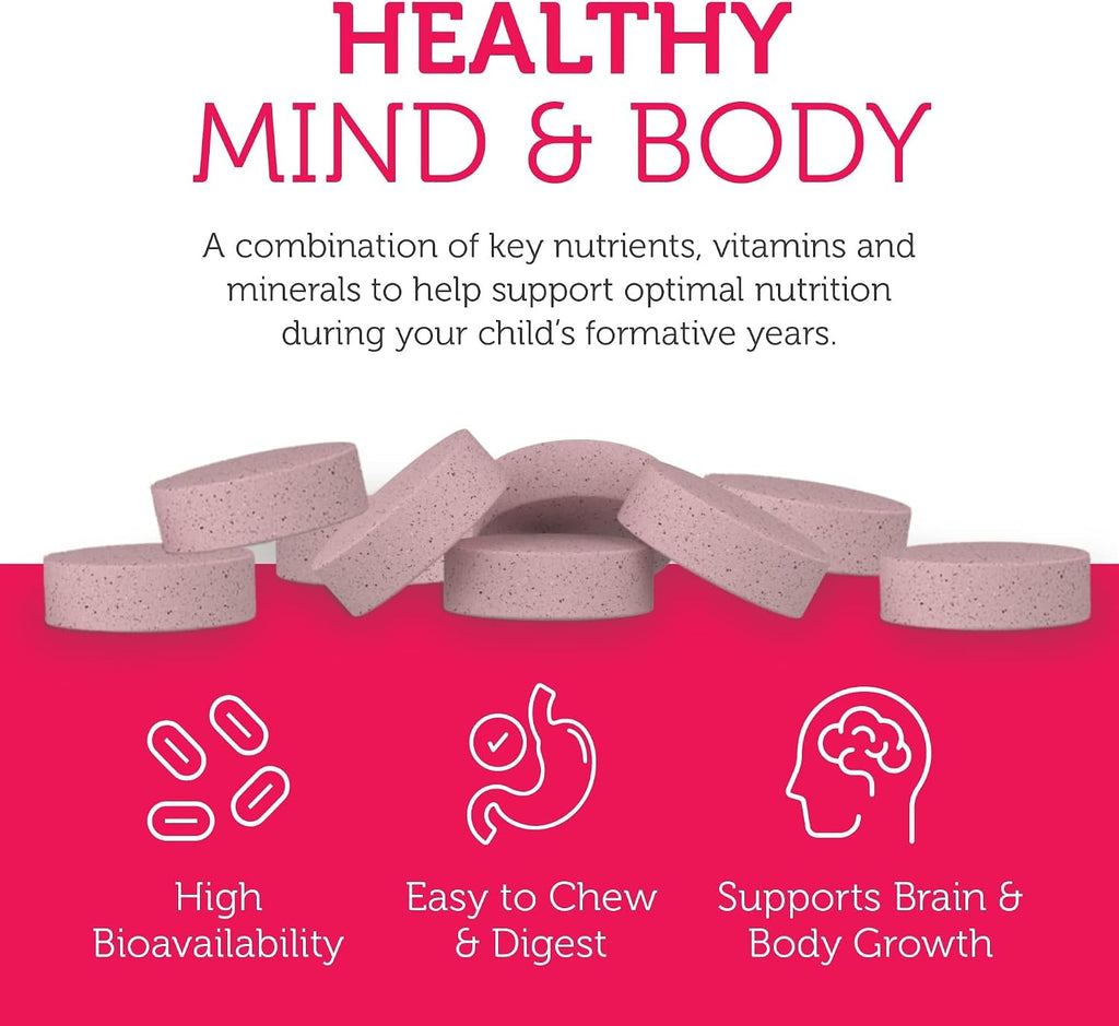 Zahler Junior Multi - Complete Children's Multivitamin - 23 Vitamins & Minerals - Kosher, Non-GMO & Gluten Free - Cherry, 90 Chewable Tablets