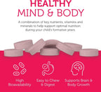 Zahler Junior Multi - Complete Children's Multivitamin - 23 Vitamins & Minerals - Kosher, Non-GMO & Gluten Free - Cherry, 90 Chewable Tablets