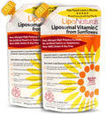 Lipo Naturals Vitamina C Liposomal 1000 mg Líquido (2 Paquetes, 60 Dosis) - Fórmula Natural, Vegano, Sin China