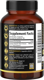 Earth Elixir Fadogia Agrestis 900mg (180 Cápsulas) - Extracto Puro - 3 Meses de Suministro