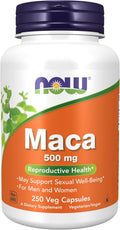 NOW Foods Maca 500 mg - 250 Cápsulas Veganas