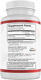 MAAC10 Ácido Ursólico 300 mg - Extracto de Romero - 120 Cápsulas