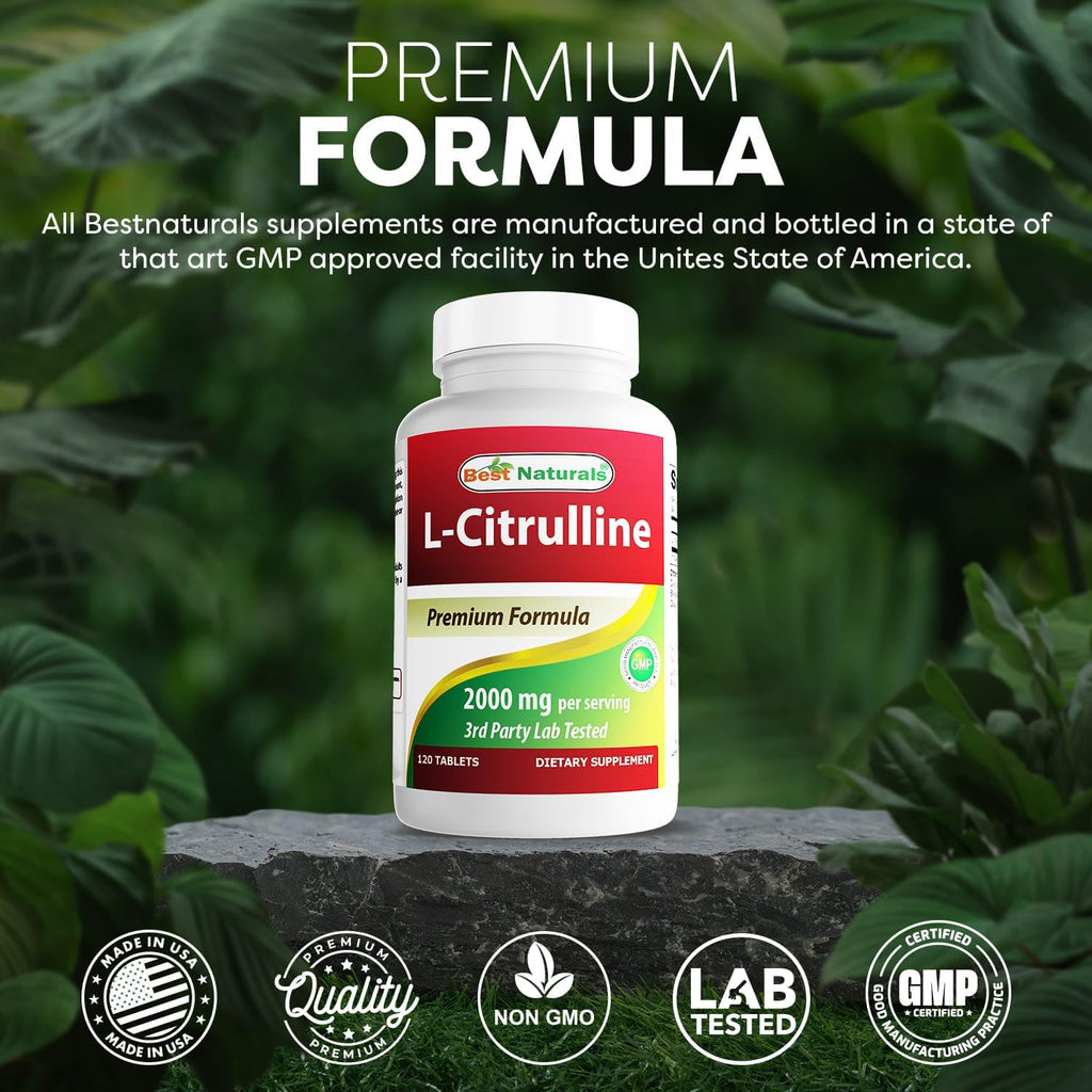 Best Naturals L-Citrulline 2000mg - 120 Comprimidos