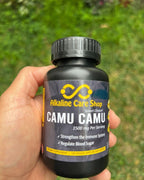 Alkaline Care | Vitamina C de Camu Camu, 1500mg | 100% Natural, Sin OMG, con Extracto de Camu Camu | Apoyo Inmunológico y Colágeno (120 Cápsulas Veganas)