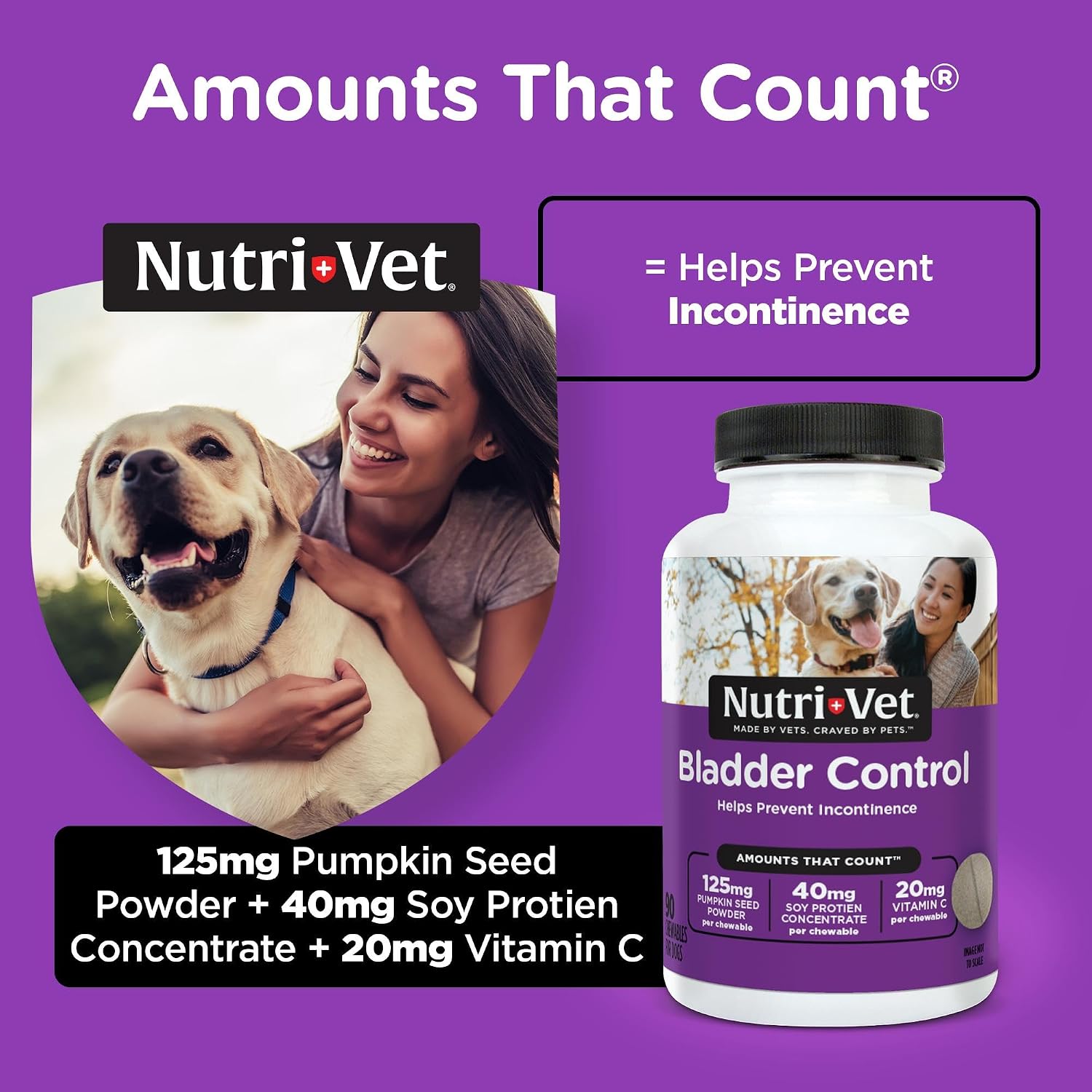 Nutri-Vet Control de Vejiga para Perros - 90 Comprimidos