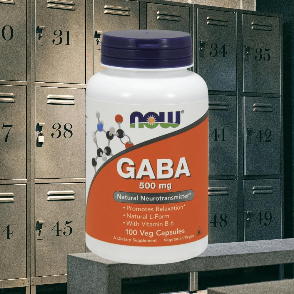 Now Foods GABA 500 mg con Vitamina B6