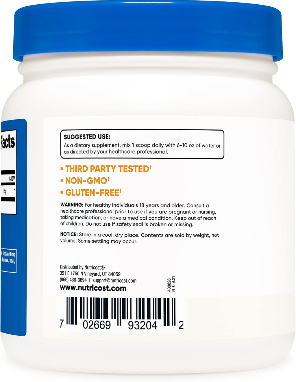 Nutricost Anhydrous Betaine (TMG) Powder - 2 x 500g Containers (1kg)