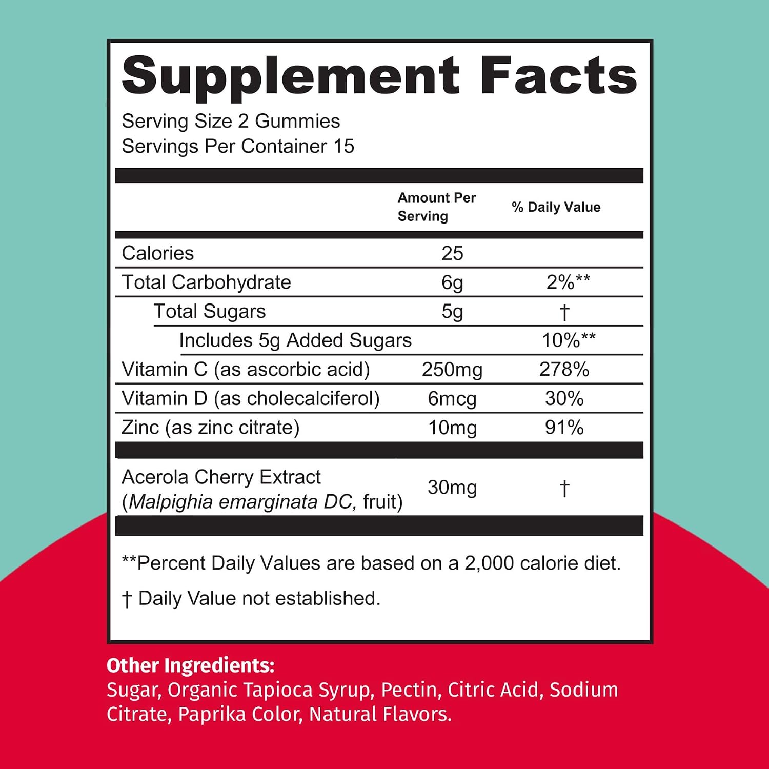 TEJA Gominolas de Apoyo Inmunitario para Adolescentes con Vitamina C, D, Zinc y Acerola - 60 Gominolas (2x30)