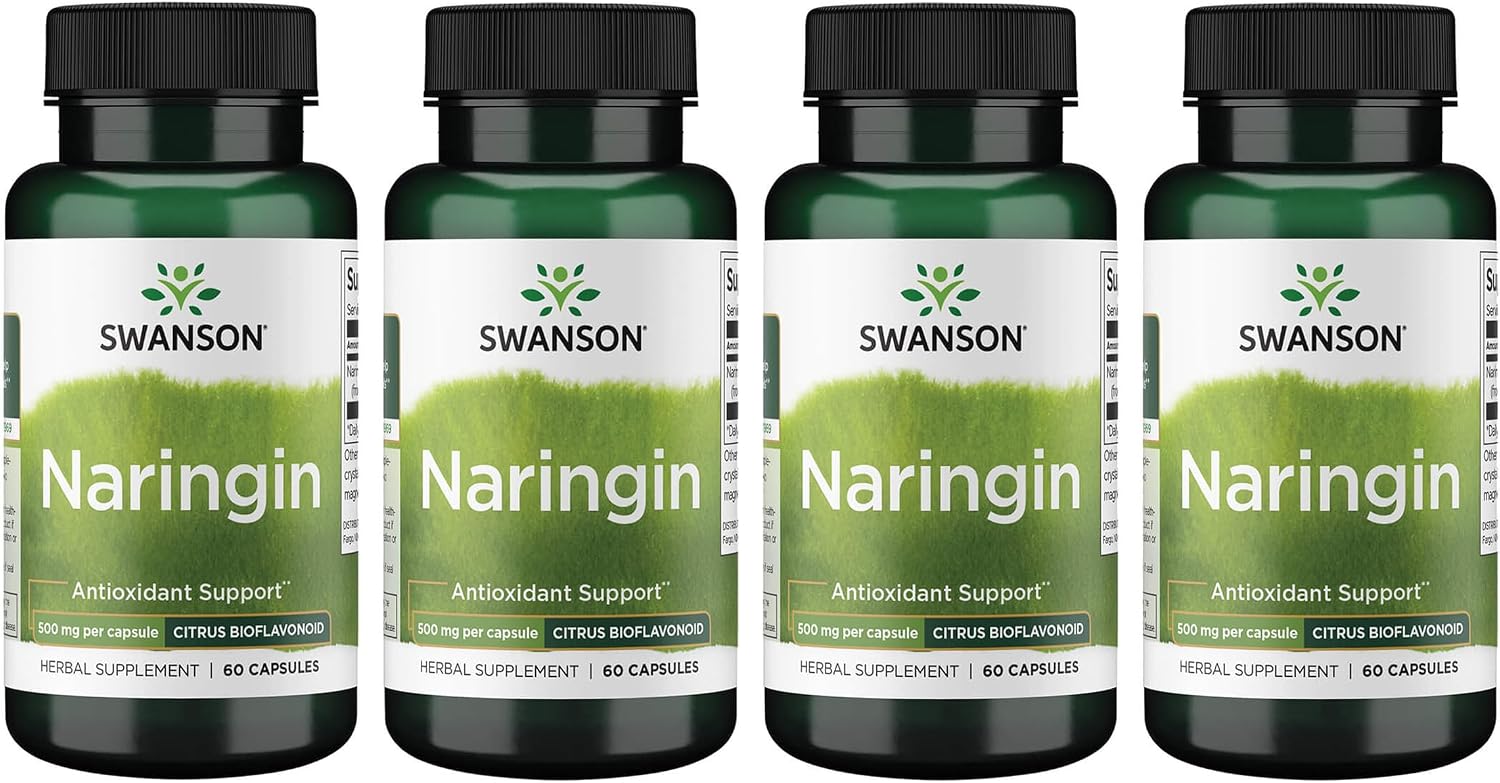 Swanson Naringina Bioflavonoide Cítrico 500 mg, 60 Cápsulas