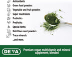 DEVA Tuba Prime Multivitamínico Vegano de Alta Potencia sin Hierro - 90 Comprimidos (2 Paquetes)