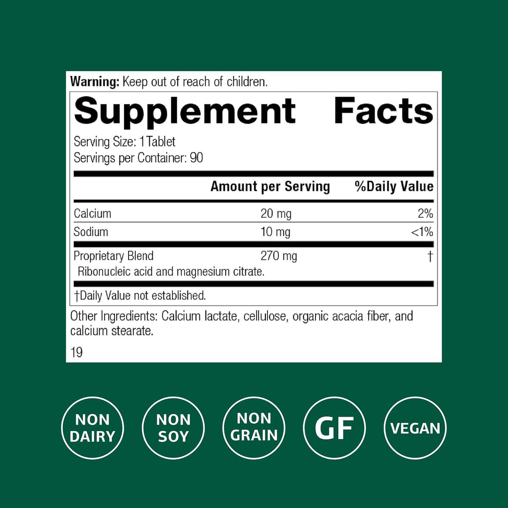 Standard Process RNA (Ribonucleic Acid) - 90 Tablets