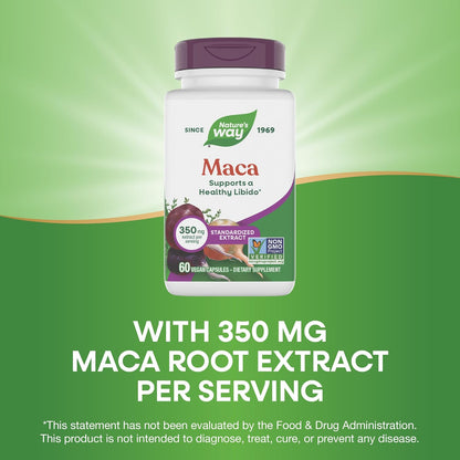 Nature's Way Maca Estandarizada - 60 Cápsulas Veganas – Image 4