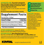 Nature Made Vitamina D3 + K2, 5000 UI (125 mcg) de Vitamina D, 100 mcg de Vitamina K2, 60 Cápsulas Blandas (Pack de 2)