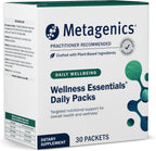 Metagenics Wellness Essentials Paquetes diarios - Paquetes diarios de multivitamínico y omega-3 con vitaminas A, C, D, E y B