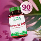 Vidanat Complex B 90 Cápsulas – Apoya la Energía, el Metabolismo y la Salud Inmunológica – Vitaminas B Esenciales para la Claridad Mental, el Alivio del Estrés y la Salud de la Piel