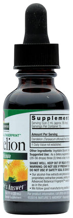 Nature's Answer Extracto de Raíz de Diente de León Sin Alcohol, 29.6 ml