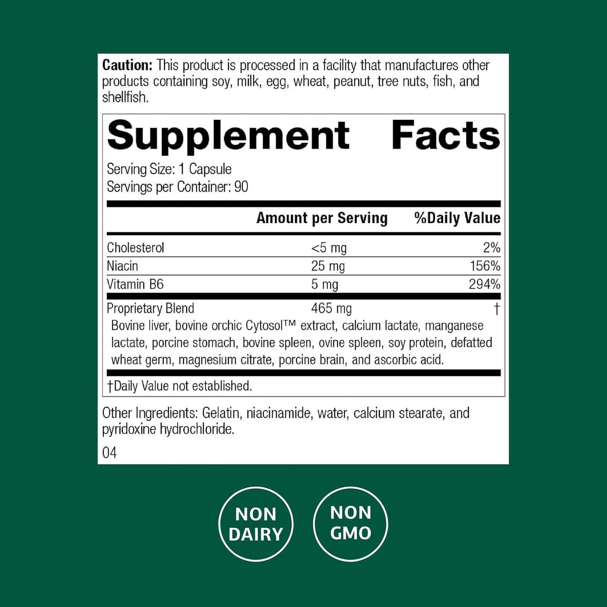 Standard Process Orchex - Suplemento – Base de alimentos integrales: La fórmula utiliza ingredientes enteros y – Image 2