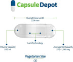 Cápsulas Vacías Veganas Tamaño 00 Transparentes - 10,000 Unidades - Capsule Depot