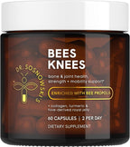 Dr Sosnowski's Bees Knees Bone Health – Suplemento para la Salud Ósea con Colágeno y Propóleo, 60 Cápsulas