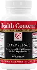 Health Concerns CordySeng – Complemento Alimenticio con Cordyceps, Reishi, Ginseng y Astrágalo – 60 Cápsulas