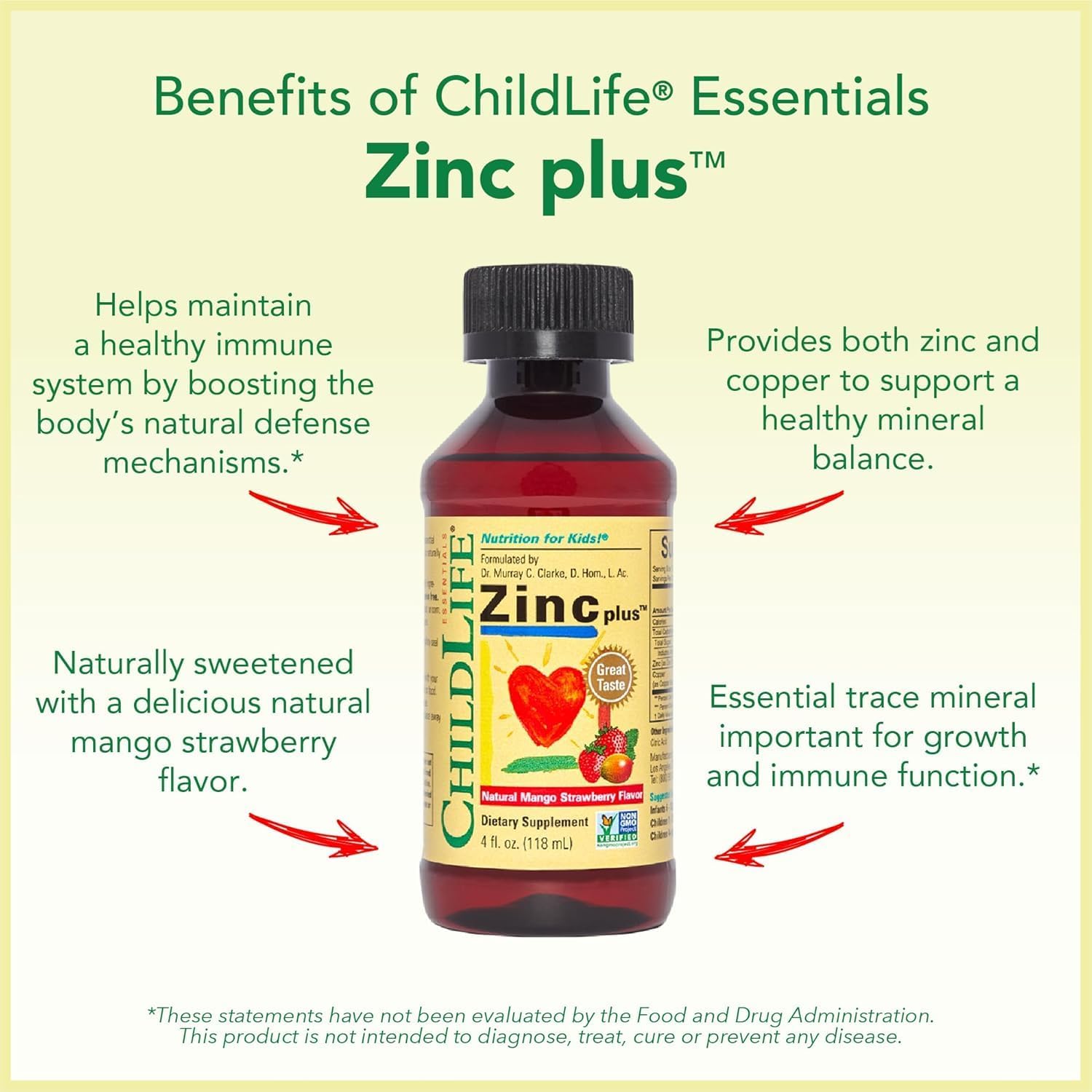 ChildLife Essentials Immune Support 3-Pack - Vitamina C, Zinc y First Defense