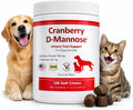 Cranberry and D-Mannose Supplement for Urinary Tract Health in Dogs and Cats - 120 Soft Chews