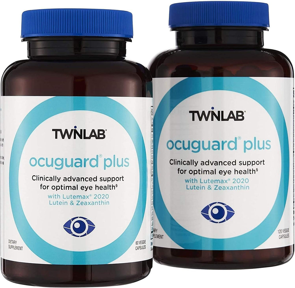 Twinlab Ocuguard Plus - Suplemento Ocular con Zinc, Vitamina A, C y D - 60 Cápsulas Veganas