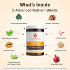 ACTIVEDYOU Morning Complete Mezcla de Verduras y Probióticos - 30 porciones (Cítricos)