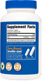 Nutricost Biotin 10,000 mcg - 240 Capsules (3 Bottles) - Non-GMO, Gluten-Free