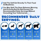 Omega-3 Aceite de Pescado para Perros - 120 Cápsulas Blandas con EPA y DHA