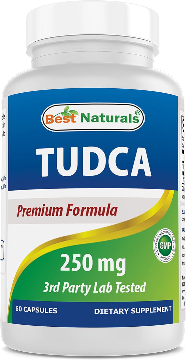 Best Naturals TUDCA 250mg (Ácido Tauroursodesoxicólico) - 60 Cápsulas Veganas
