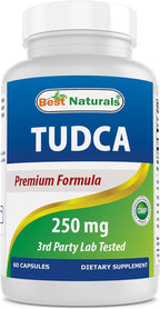 Best Naturals TUDCA 250mg (Ácido Tauroursodesoxicólico) - 60 Cápsulas Veganas
