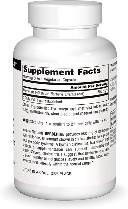 Source Naturals Berberina 500 mg, 60 Cápsulas Vegetales – Image 3