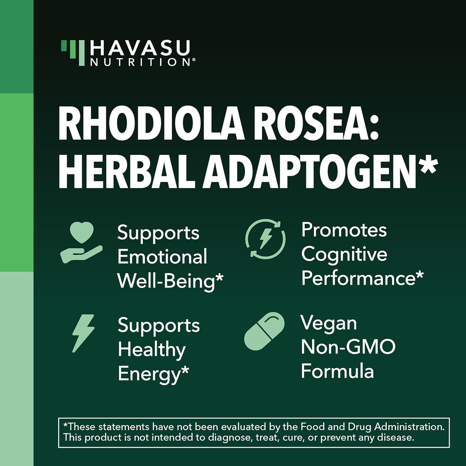 Rhodiola Rosea 120 Cápsulas | Adaptógeno Herbal con 3% Salidrósidos y 3% Rosavinas | Vegano, Sin Gluten | 4 Meses de Suministro