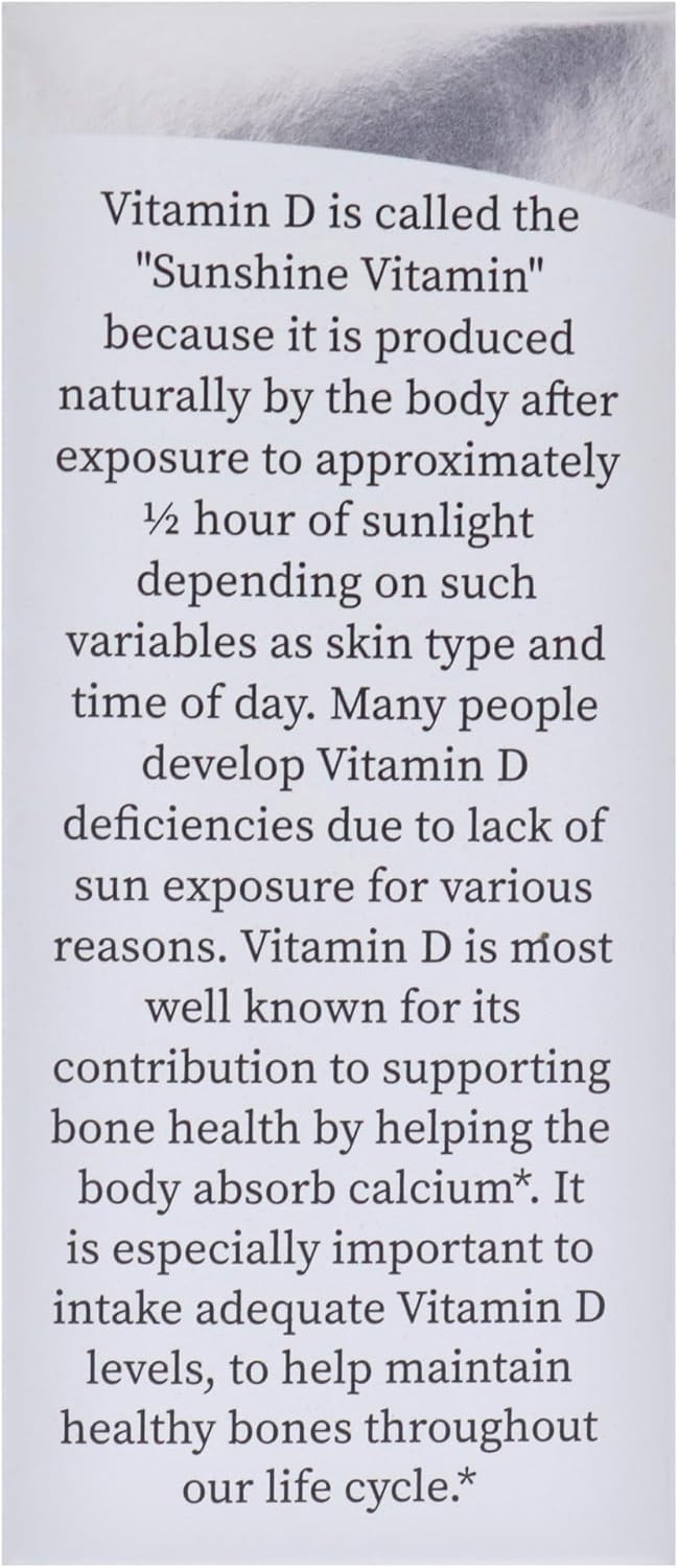 Nature's Answer Platinum Vitamina D3 4000 IU, 15 ml - Gotas Líquidas