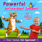 Infusions Super Fruit Gummies para Niños – 90 Gomitas – Mezcla de Superfrutas con Vitamina C y Zinc – Sabor Sandía