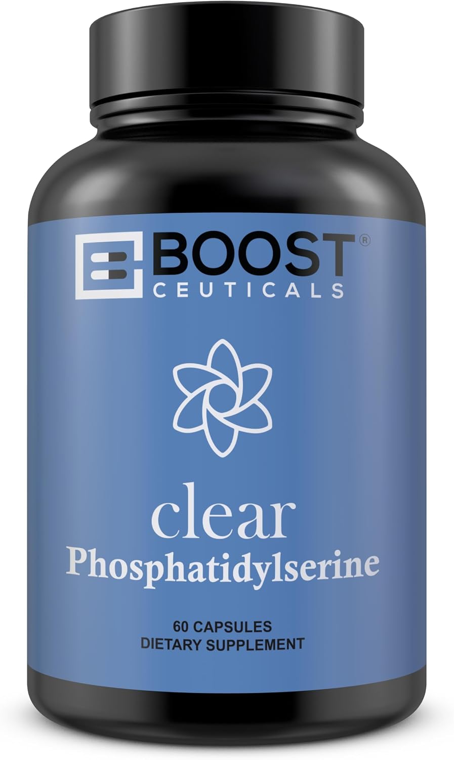 BoostCeuticals Phosphatidylserine 100mg with Ginkgo, DMAE and Gotu Kola - Memory, Stress and Cognitive Focus Support (90 Capsules)