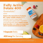 Doctor's Best Folato Activo con Quatrefolic 400 mcg, 90 cápsulas