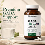 PRISTINE'S GABA 500mg - Apoyo al Sueño y Relajación - 180 Cápsulas