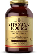 Solgar Vitamin C 1000 mg, 250 Vegetable Capsules - Antioxidant and Immune Support with Bioflavonoids